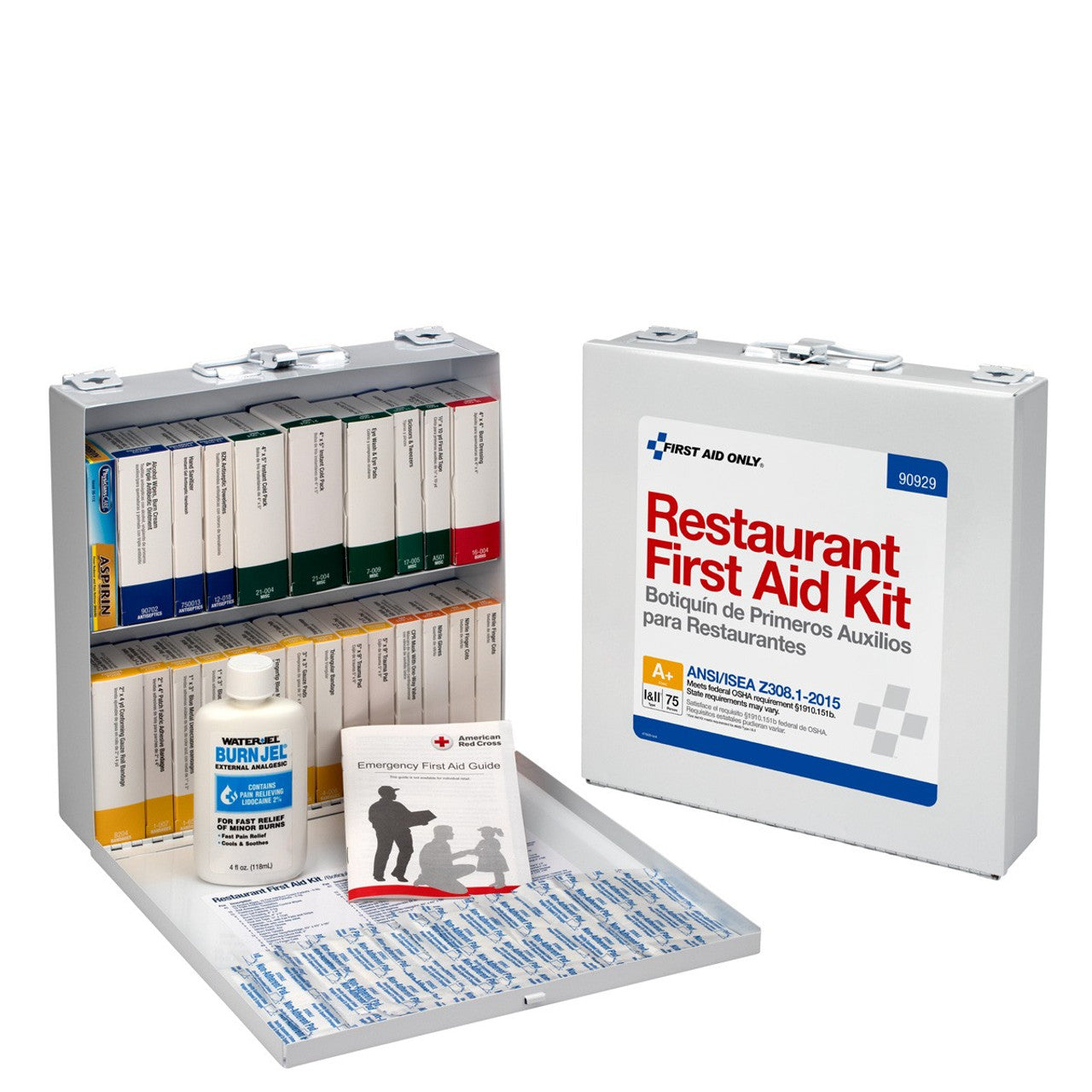 First Aid Only 75 Person Restaurant ANSI A+ First Aid Kit 90929 First Aid Only 75 Person Restaurant ANSI A+ First Aid Kit 90929